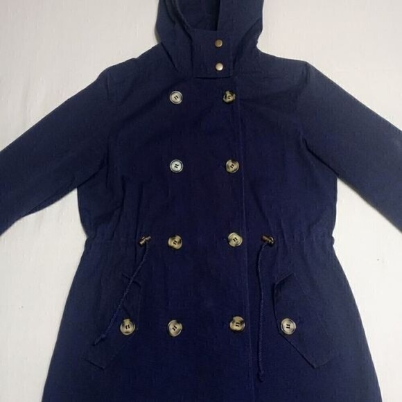 GH Bass & Co Navy Hooded Utility Jacket Small - Picture 9 of 15